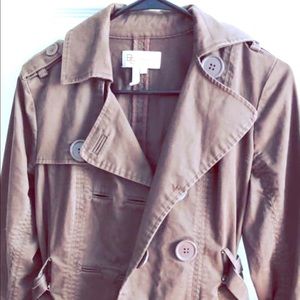 BCBG short trench coat